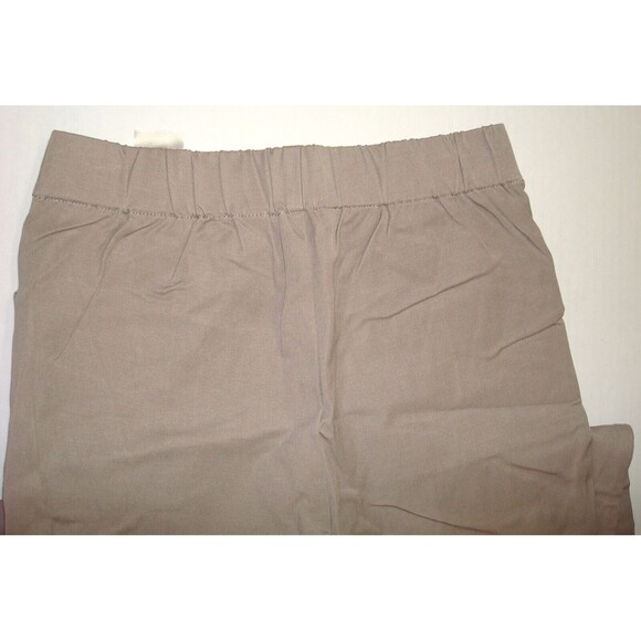 New Womens Isaac Mizrahi Live 6 T Tall 24/7 Straight Pant Stonewall Grey Tan - Picture 4 of 8